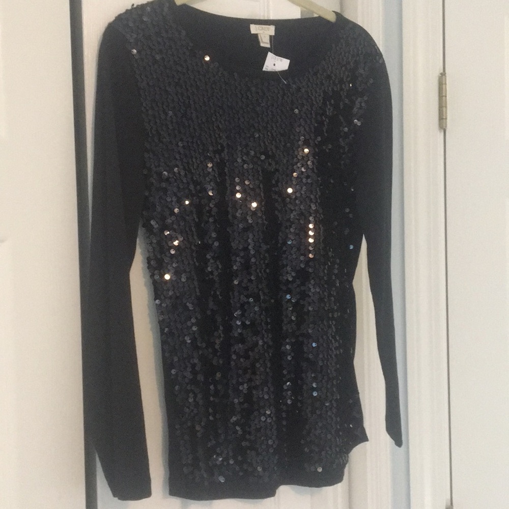 Jcrew sequined Long sleeve shirt.